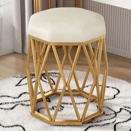 UNICORN Fashionable New Makeup Stool, Dressing Stool white/pink/tangerine