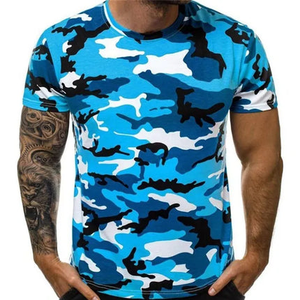 UNICORN men's t-shirt short sleeves camouflage green gray black s m l xl 2XL 3XL 4XL 5XL
