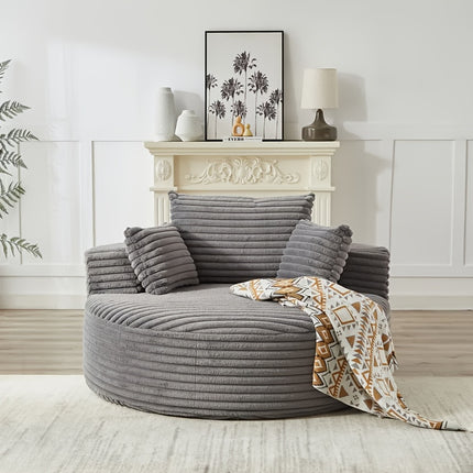 UNICORN Cinema Sofa, Lazy Sofa, Soft Plush Fabric Sofa Bed Grey