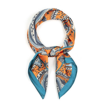 Oranje print sjaal