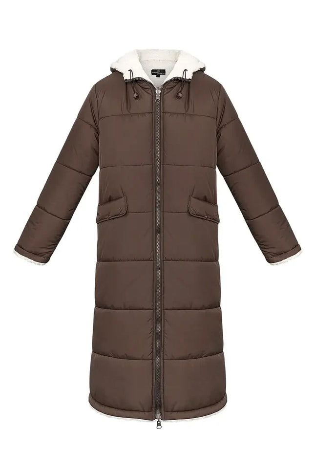 UNICORN Nylon long coat - Brown -  S M L