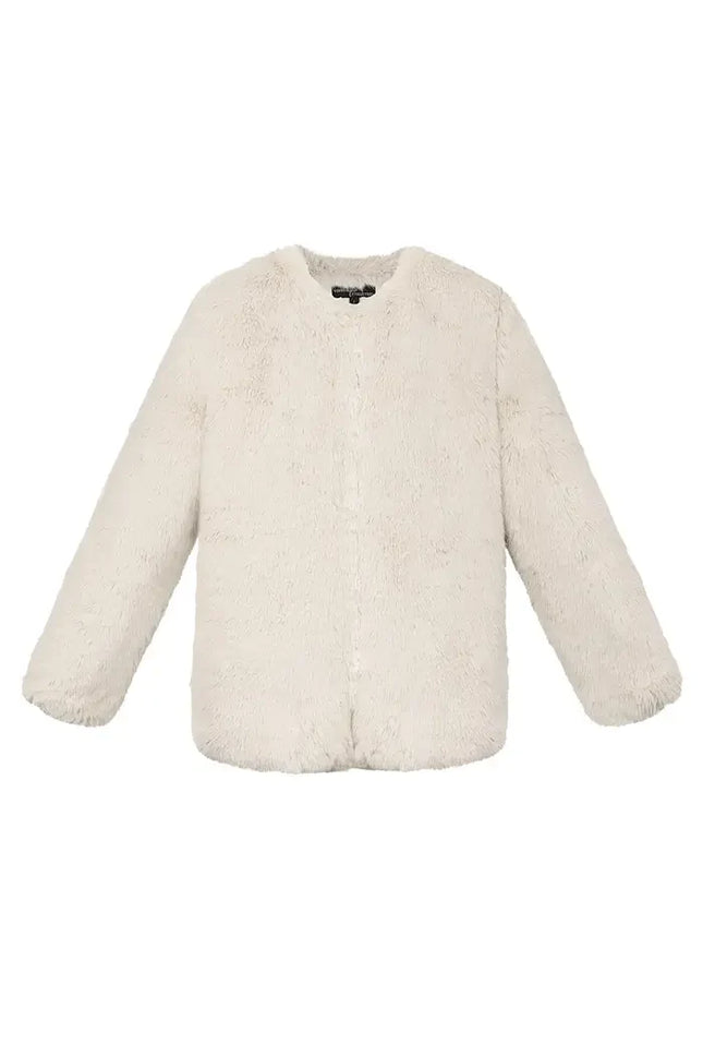 UNICORN Faux fur coat - beige S M L