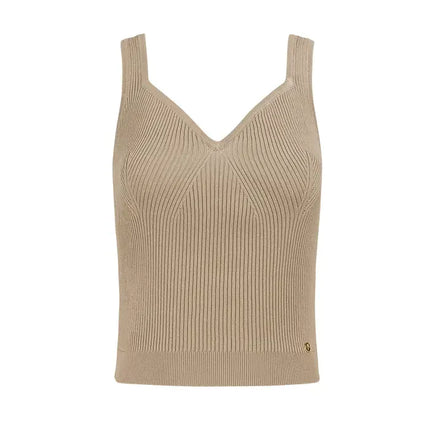UNICORN Knitted basic shirt - beige S M L