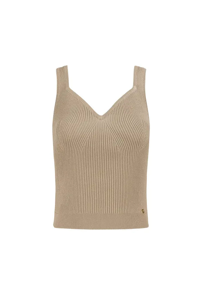 UNICORN Knitted basic shirt - beige S M L