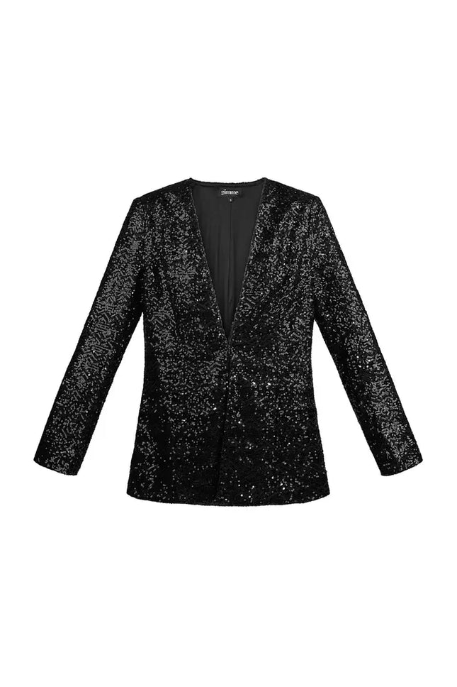 UNICORN Glitter blazer black s m l