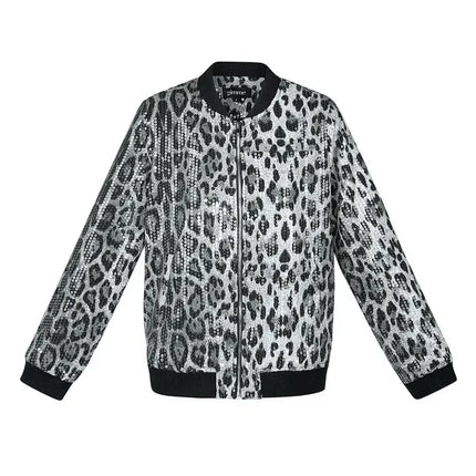 UNICORN Glitter panther jacket - grey S M L