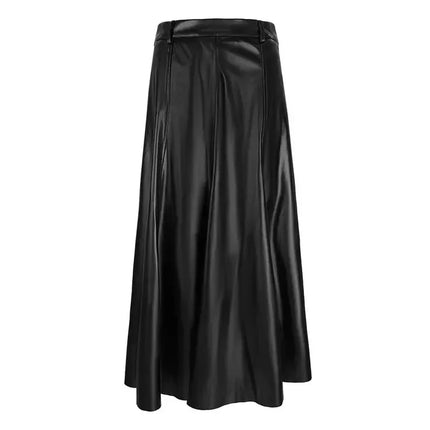 UNICORN PU long skirt - Black S M L