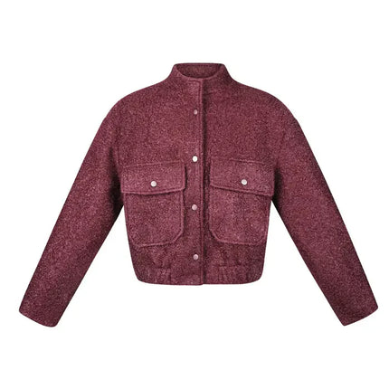 UNICORN Boucle bomber jacket - Red S M L