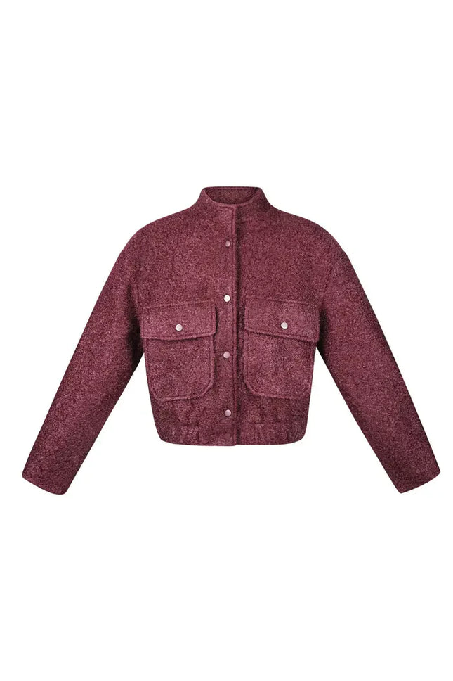 UNICORN Boucle bomber jacket - Red S M L