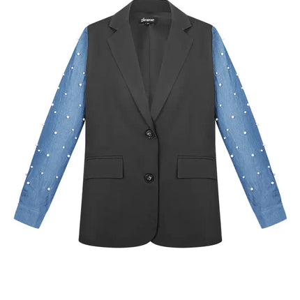 UNICORN Blazer denim & dazzle Black s m l