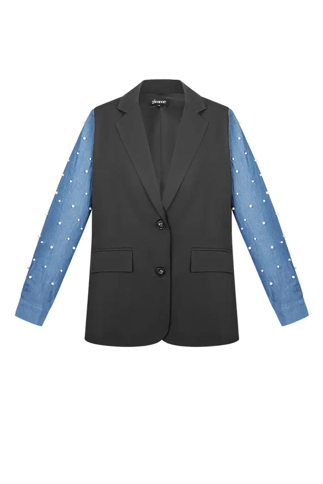 UNICORN Blazer denim & dazzle Black s m l