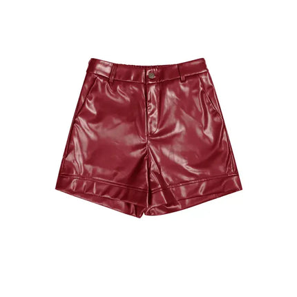 UNICORN PU shorts - Red S M L