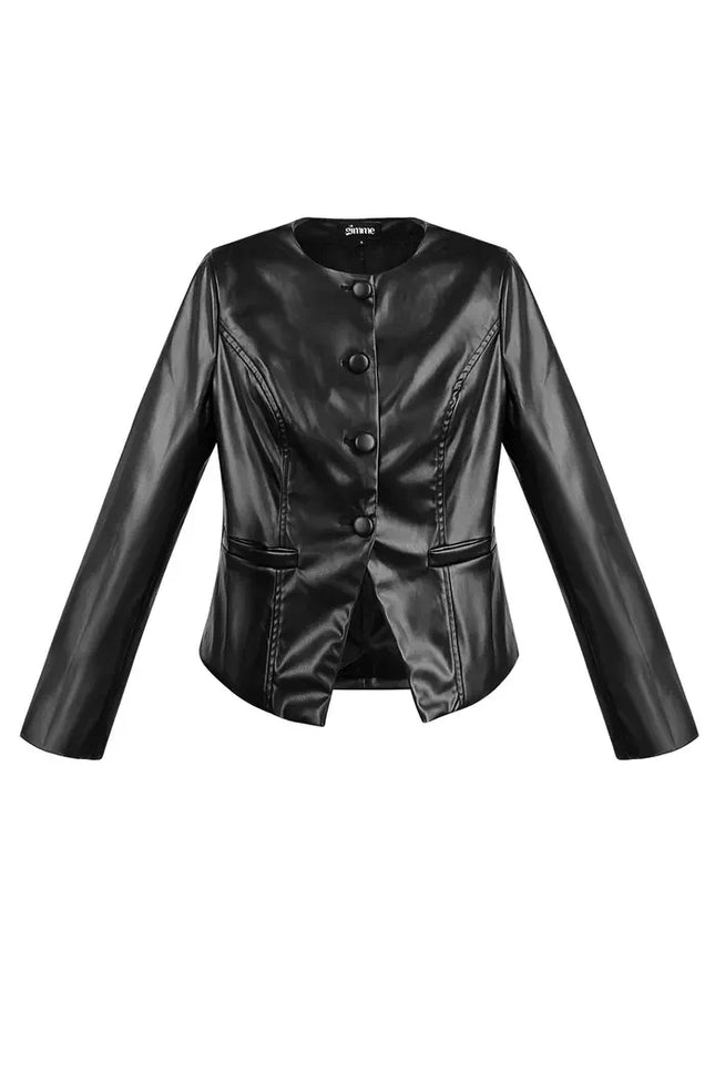 UNICORN Trendy PU top Black s m l