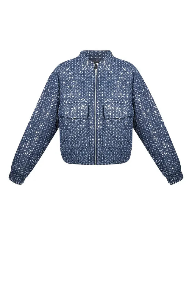 UNICORN jacket with sequins denim blue s m l