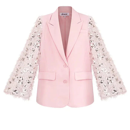UNICORN Blazer fluffy sparkle Pink XS S M L XL XXL