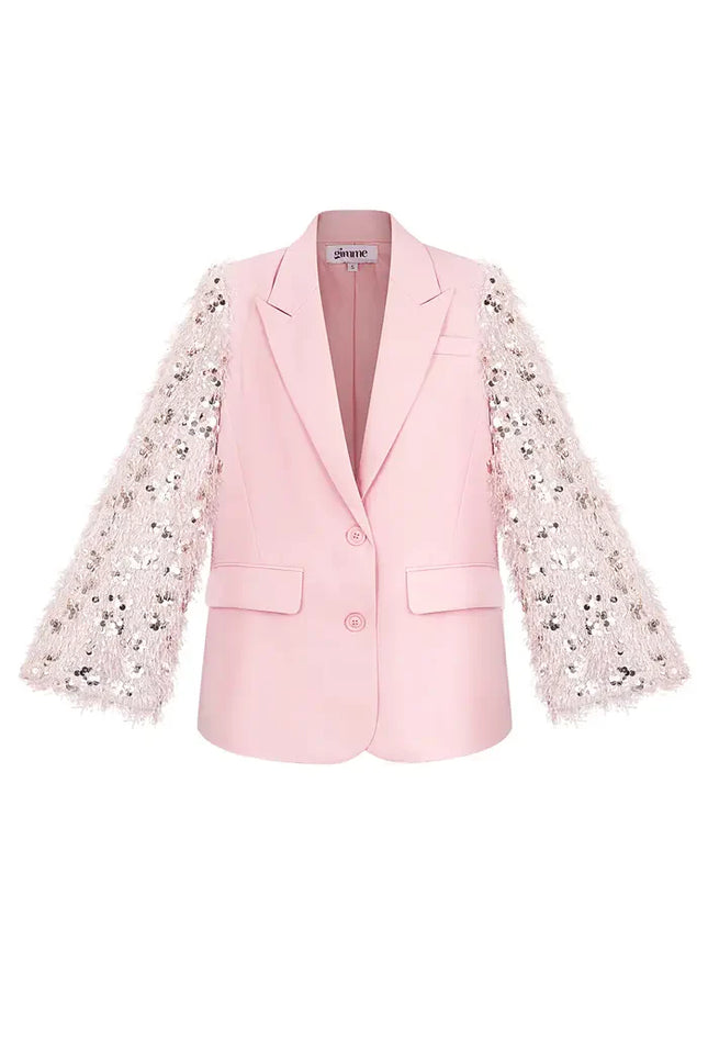 UNICORN Blazer fluffy sparkle Pink XS S M L XL XXL