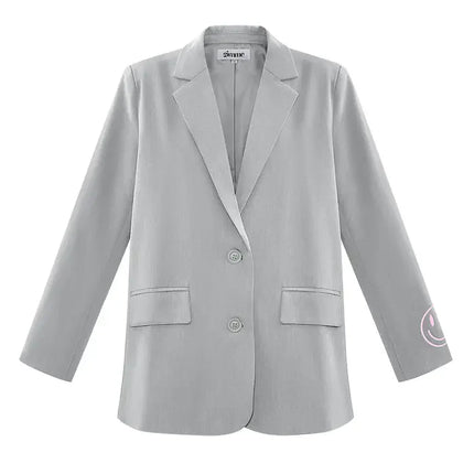 UNICORN Blazer show your colorful smile gray s m l