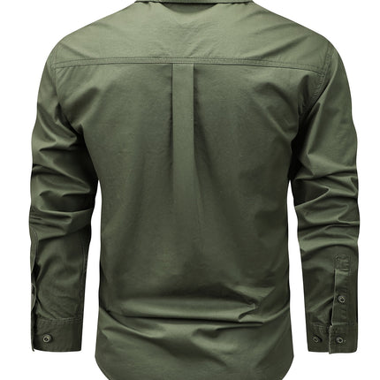 UNICORN Long-Sleeve Shirt for Men Made of Pure with Multiple Pockets xs s m l xl xxl xxxl
