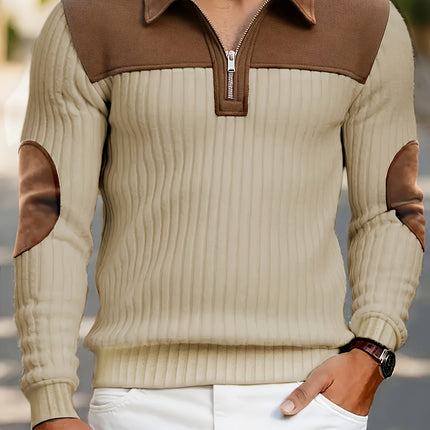 UNICORN Long Sleeve Jacquard Knit Sweater Color Block Stripes s m l xl xxl xxxl
