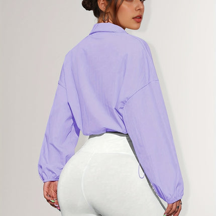 UNICORN Sports Zip-Up Stand Collar Jacket with Drawstring Hem Suitable for Running s m l