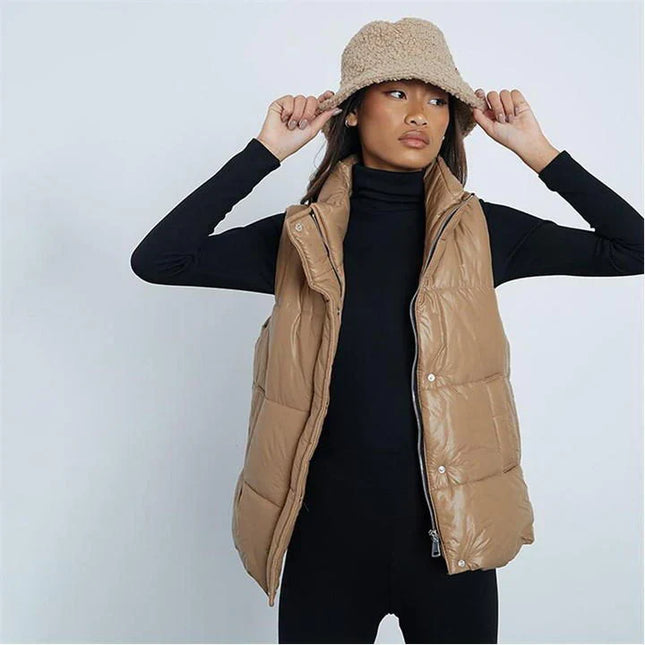 UNICORN Women's bodywarmer caramel brown xs s m l xl