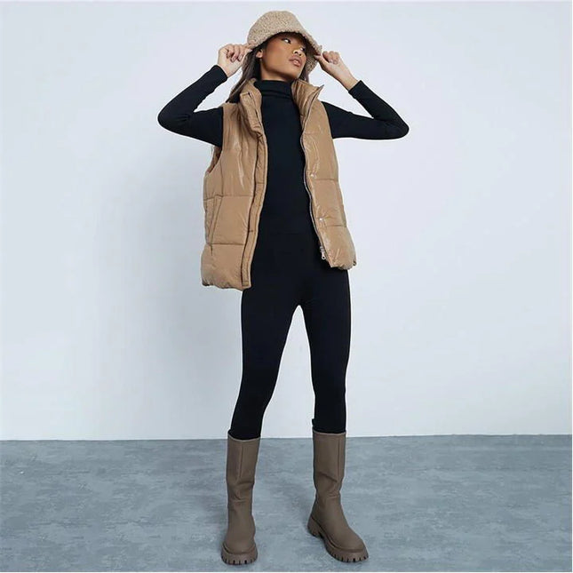 UNICORN Women's bodywarmer caramel brown xs s m l xl