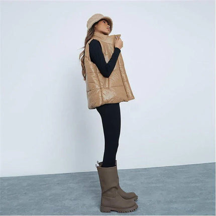 UNICORN Women's bodywarmer caramel brown xs s m l xl