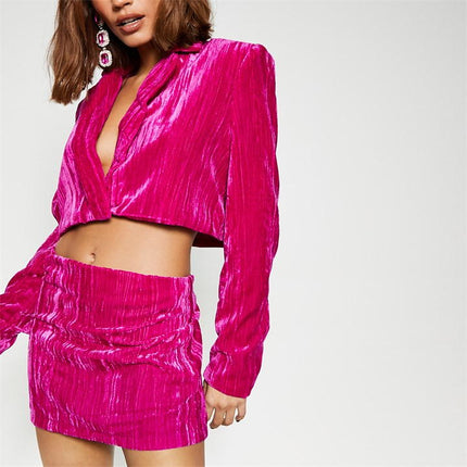 UNICORN Women's blazer gold dark pink xxs xs s m l