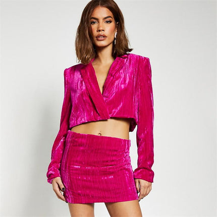 UNICORN Women's blazer gold dark pink xxs xs s m l