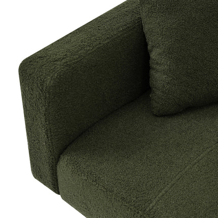 UNICORN Modern minimalist sofa bed size: 175*64*72 cm angle adjustable gold bed legs sofa with cushions side storage pockets