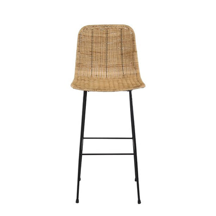 UNICORN Bar stool set of 2 rattan 43x54x100 cm