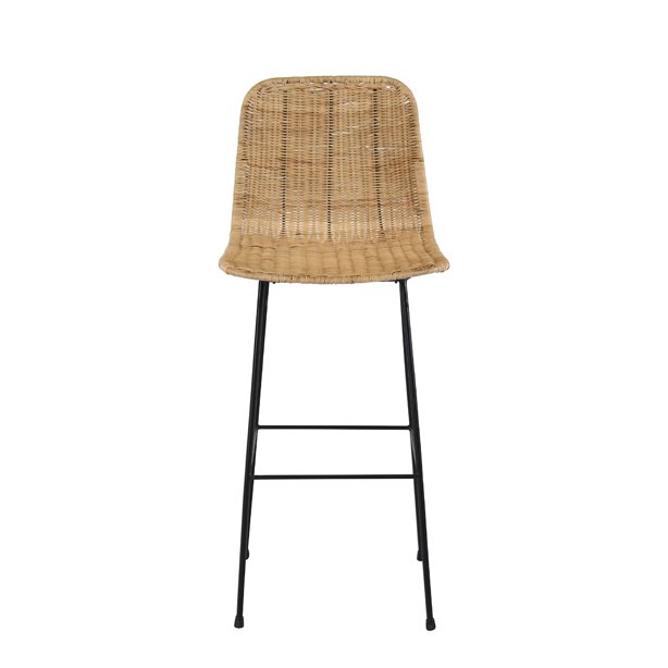 UNICORN Bar stool set of 2 rattan 43x54x100 cm