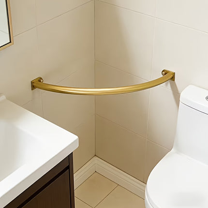 UNICORN Heavy-Duty Curved Corner Wardrobe Rod with Curved