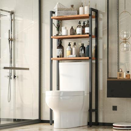 UNICORN Brown, Taupe 3 Tier Over Toilet Bathroom Storage Rack