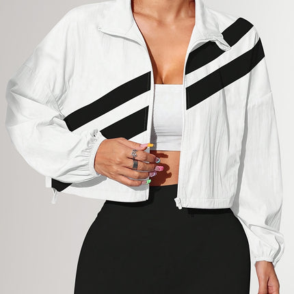 UNICORN Sports Zip-Up Stand Collar Jacket with Drawstring Hem Suitable for Running s m l