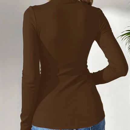 UNICORN Turtleneck Pullover Contrast Color Slim-Fit Casual Coat T-Shirt s m l xl xxl