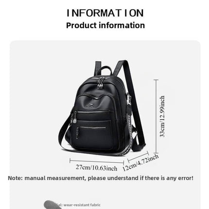 UNICORN Women's Backpacks Large-Capacity Lightweight School Bag Beige Black Brown