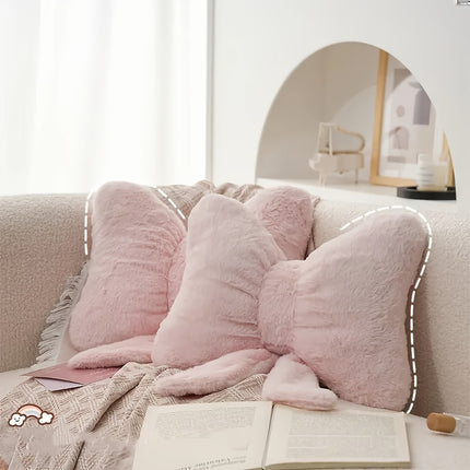 UNICORN Cute Rabbit Bow Pillow for The Living Room Or Bed white pink black 31 41 cm