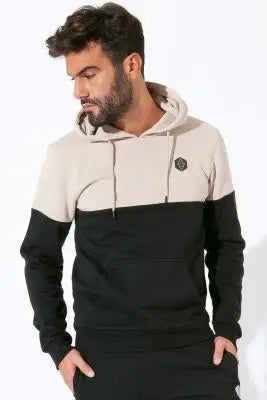UNICORN Men's hoodie with hood light beige black XXS XS S M L XL