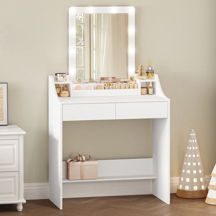 UNICORN Dressing Table with LED Lighting, Adjustable Brightness White