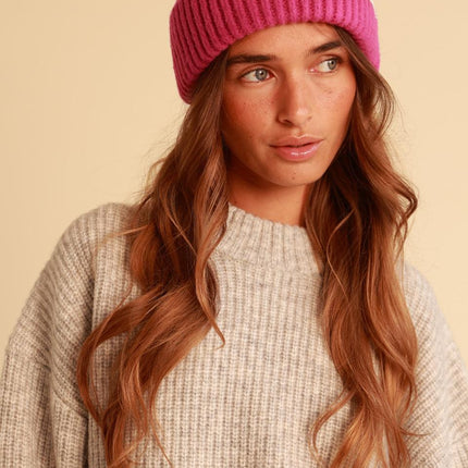 UNICORN Women's winter hat light purple blue dark pink
