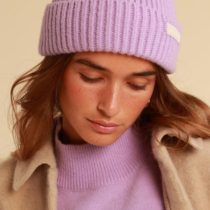 UNICORN Women's winter hat light purple blue dark pink