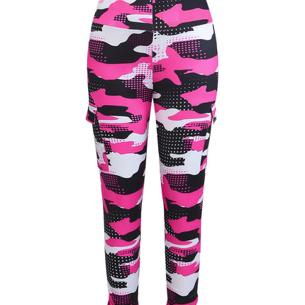 UNICORN Camo Print High-Waist Leggings with Side Pockets for Women s m l xl xxl