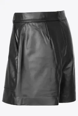 UNICORN women's modern leather shorts black s m l xl xxl