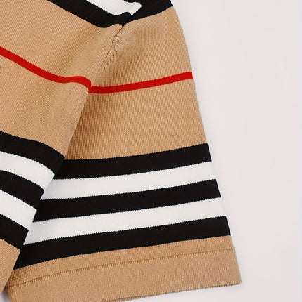 UNICORN Striped Round Neck Short Sleeve Knit Top for Trendy Spring s m l xl