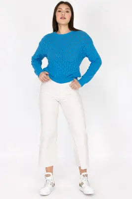UNICORN Women's long trousers green light blue white xxs xs s m l xl xxl