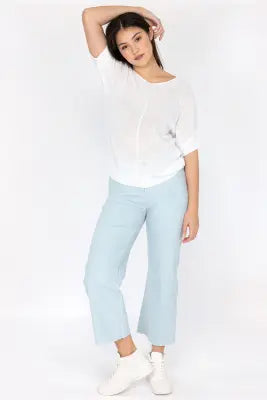 UNICORN Women's long trousers green light blue white xxs xs s m l xl xxl