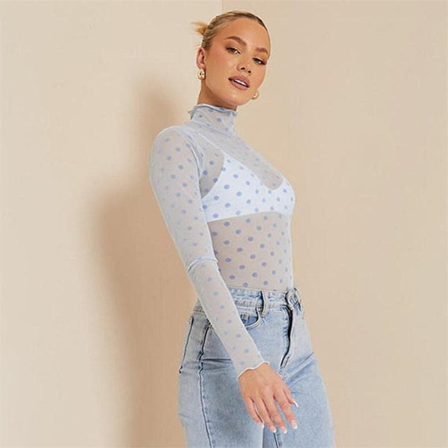 UNICORN Women's bodysuit transparent blue xs s m l xl