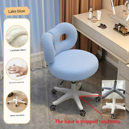 UNICORN Elegant Makeup Chair with Adjustable Height white pink yellow light gray blue