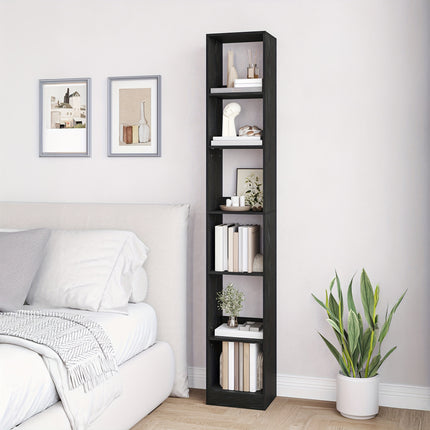 UNICORN Bookcase, Cube Shelf, CD Shelf, Modern Open Wooden Shelf White/Black
